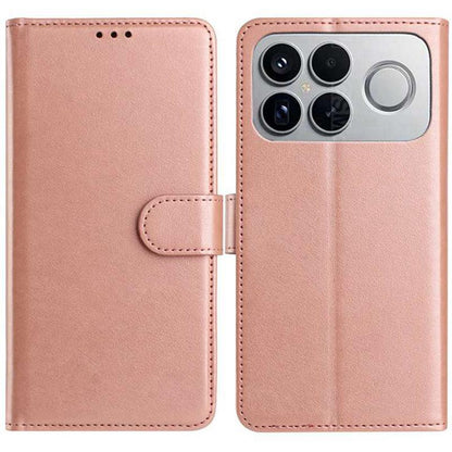 For Redmi K90 Pro Max / Poco F8 Ultra Lambskin 8-card Slot Leather Phone Case(Rose Gold)