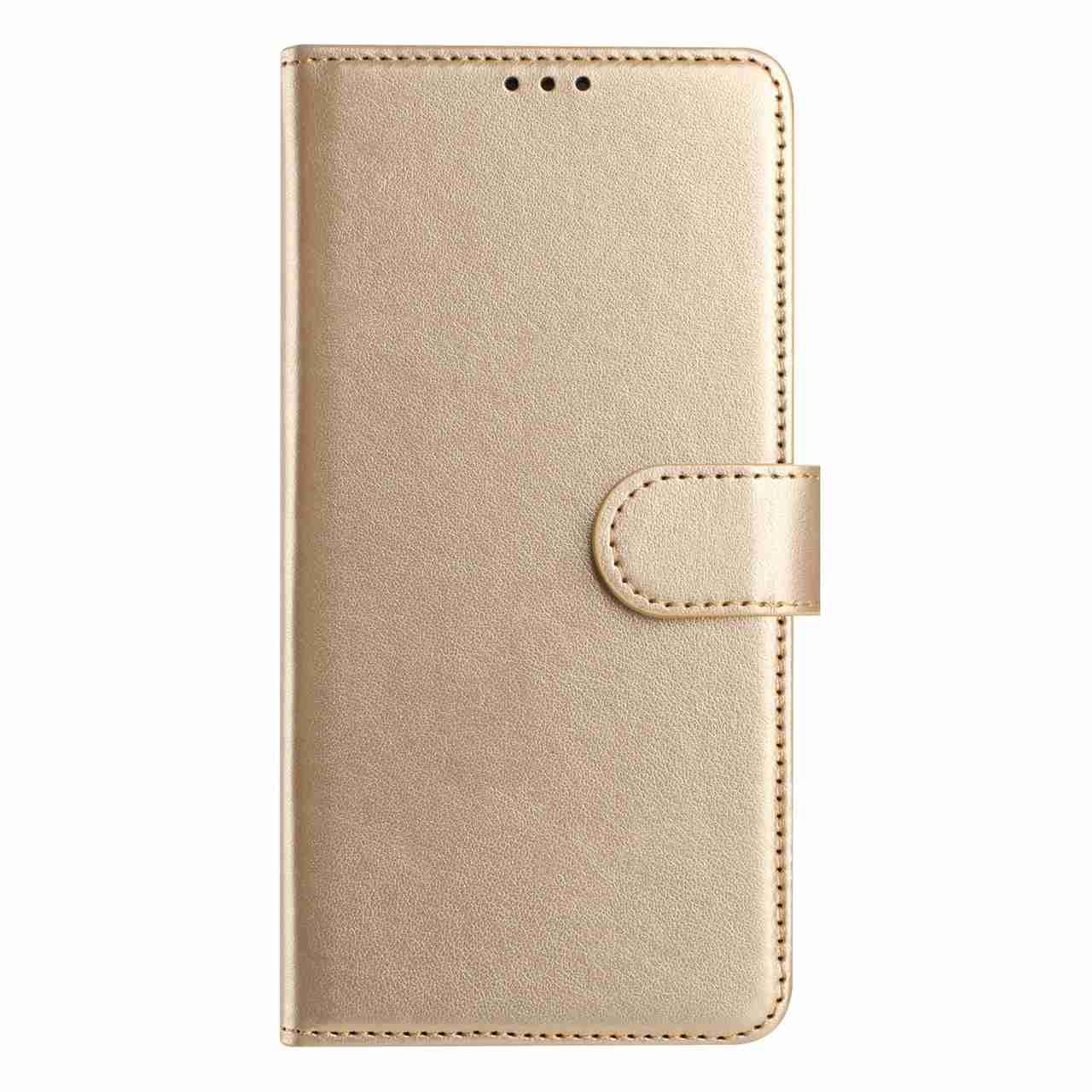 For Redmi K90 Pro Max / Poco F8 Ultra Lambskin 8-card Slot Leather Phone Case(Gold)