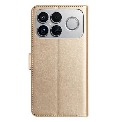 For Redmi K90 Pro Max / Poco F8 Ultra Lambskin 8-card Slot Leather Phone Case(Gold)