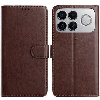 For Redmi K90 Pro Max / Poco F8 Ultra Lambskin 8-card Slot Leather Phone Case(Brown)