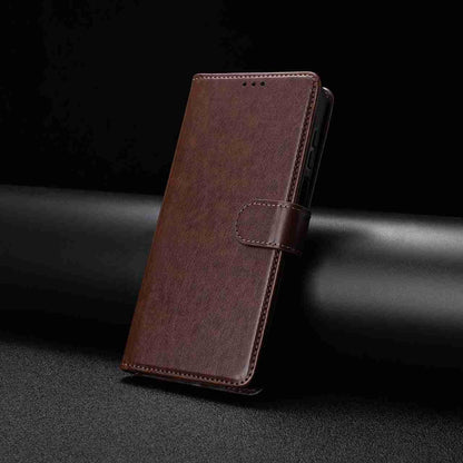 For Redmi K90 Pro Max / Poco F8 Ultra Lambskin 8-card Slot Leather Phone Case(Brown)