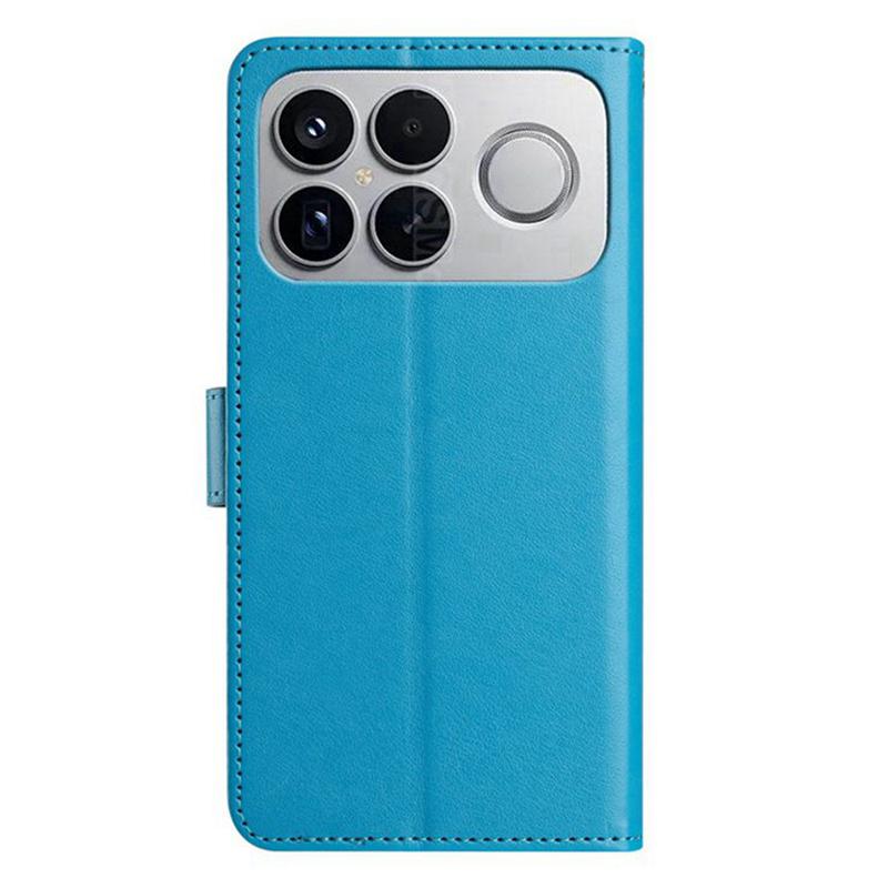 For Redmi K90 Pro Max / Poco F8 Ultra Lambskin 8-card Slot Leather Phone Case(Light Blue)