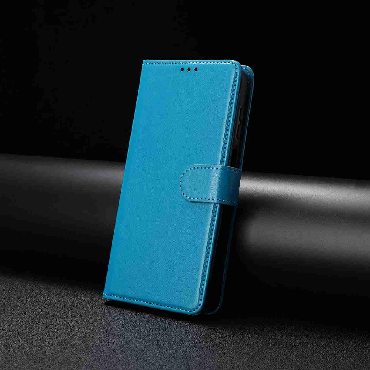 For Redmi K90 Pro Max / Poco F8 Ultra Lambskin 8-card Slot Leather Phone Case(Light Blue)