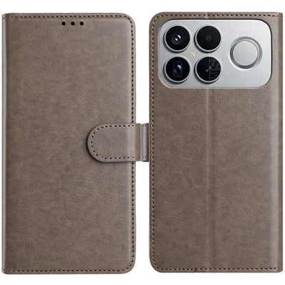 For Redmi K90 Pro Max / Poco F8 Ultra Lambskin 8-card Slot Leather Phone Case(Grey)