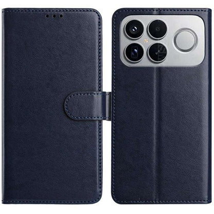 For Redmi K90 Pro Max / Poco F8 Ultra Lambskin 8-card Slot Leather Phone Case(Dark Blue)