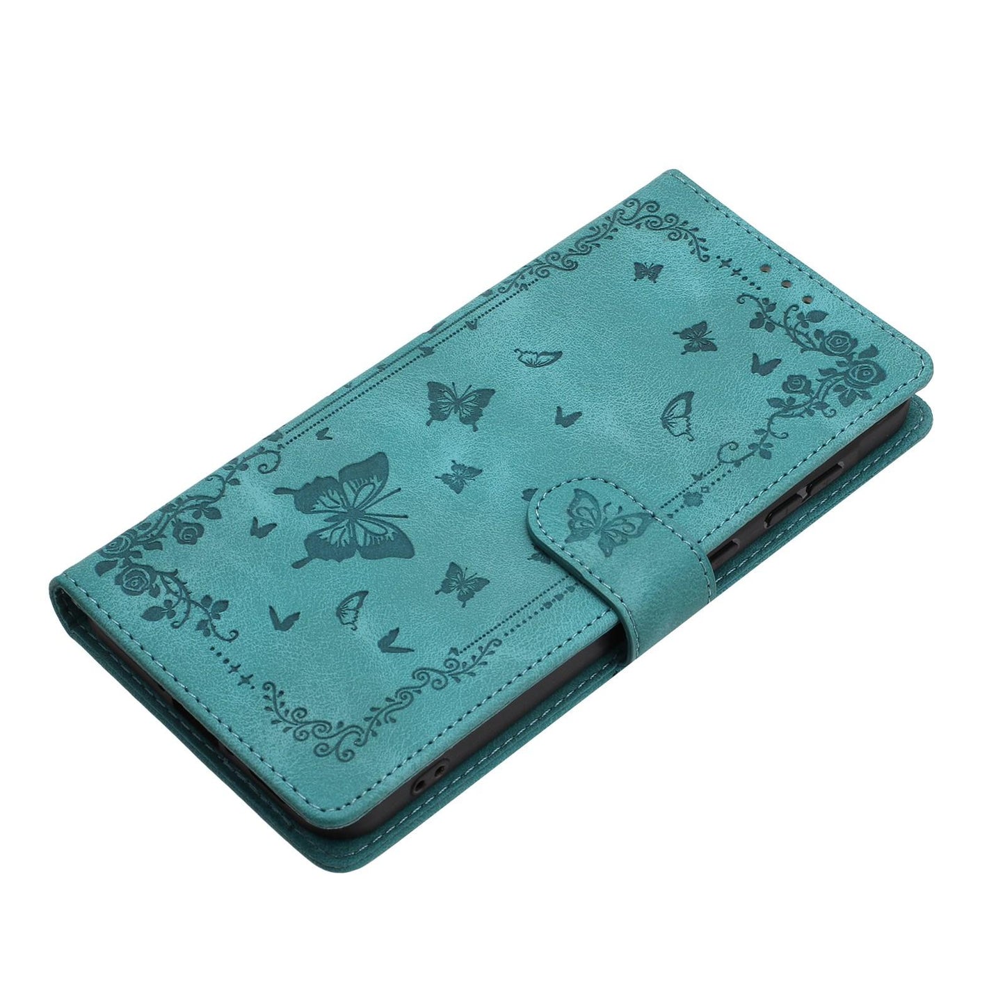 For Redmi K90 Pro Max / Poco F8 Ultra Secret Garden Butterfly Pattern Leather Phone Case(Green)