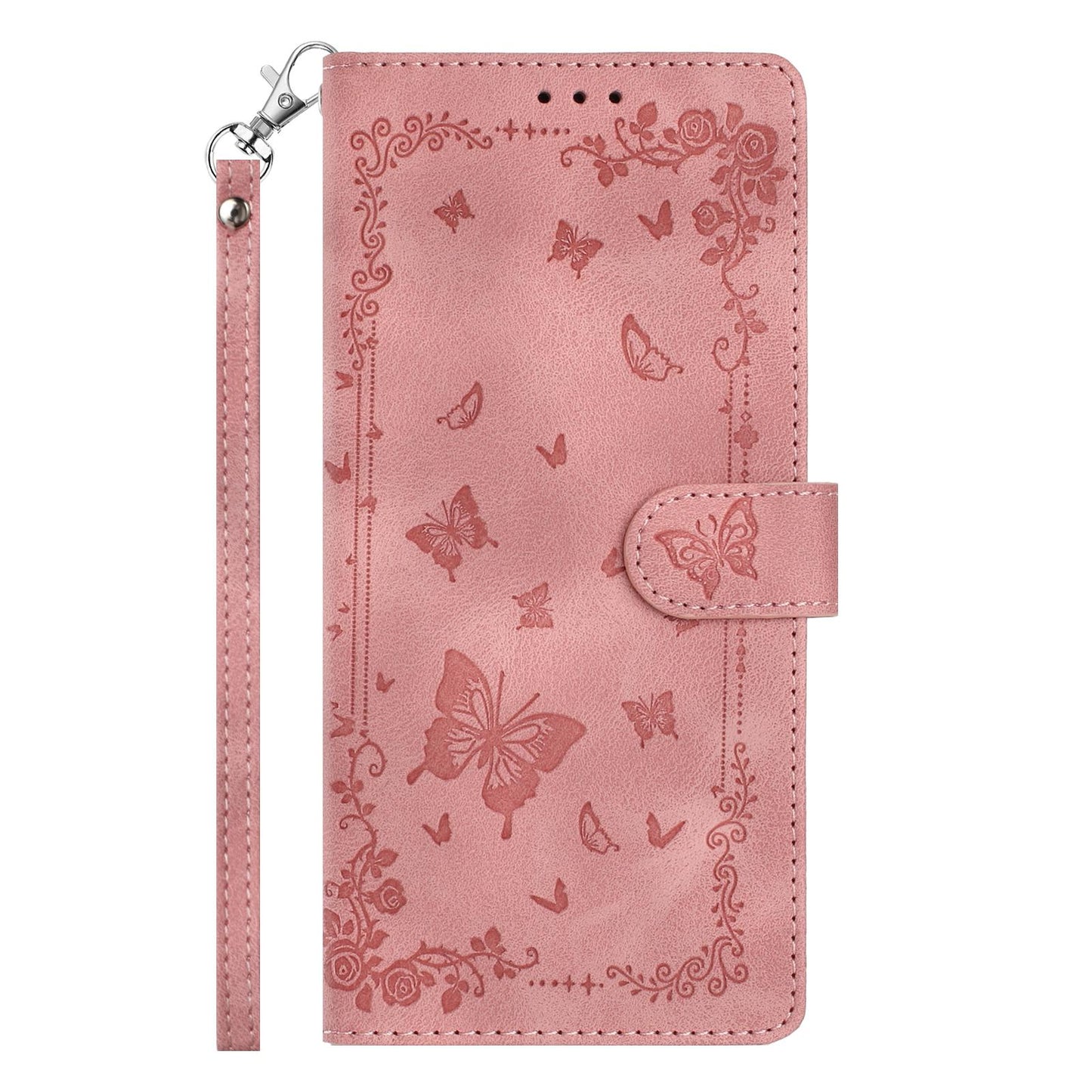 For Redmi K90 Pro Max / Poco F8 Ultra Secret Garden Butterfly Pattern Leather Phone Case(Pink)