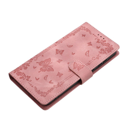 For Redmi K90 Pro Max / Poco F8 Ultra Secret Garden Butterfly Pattern Leather Phone Case(Pink)
