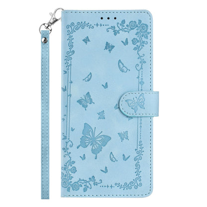For Redmi K90 Pro Max / Poco F8 Ultra Secret Garden Butterfly Pattern Leather Phone Case(Blue)