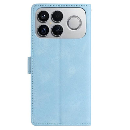 For Redmi K90 Pro Max / Poco F8 Ultra Secret Garden Butterfly Pattern Leather Phone Case(Blue)