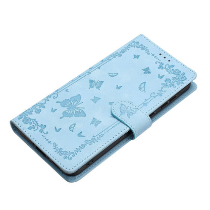 For Redmi K90 Pro Max / Poco F8 Ultra Secret Garden Butterfly Pattern Leather Phone Case(Blue)