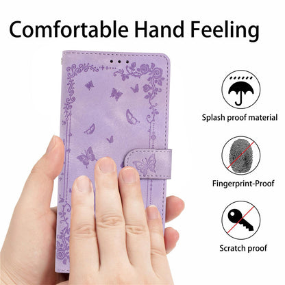 For Redmi K90 Pro Max / Poco F8 Ultra Secret Garden Butterfly Pattern Leather Phone Case(Purple)