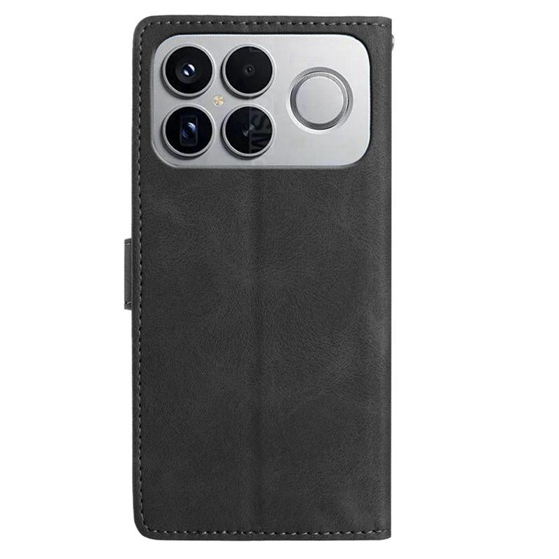For Redmi K90 Pro Max / Poco F8 Ultra Secret Garden Butterfly Pattern Leather Phone Case(Black)