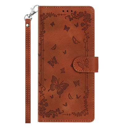 For Redmi K90 Pro Max / Poco F8 Ultra Secret Garden Butterfly Pattern Leather Phone Case(Brown)