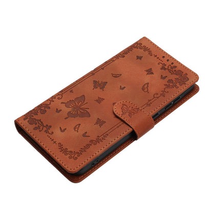 For Redmi K90 Pro Max / Poco F8 Ultra Secret Garden Butterfly Pattern Leather Phone Case(Brown)