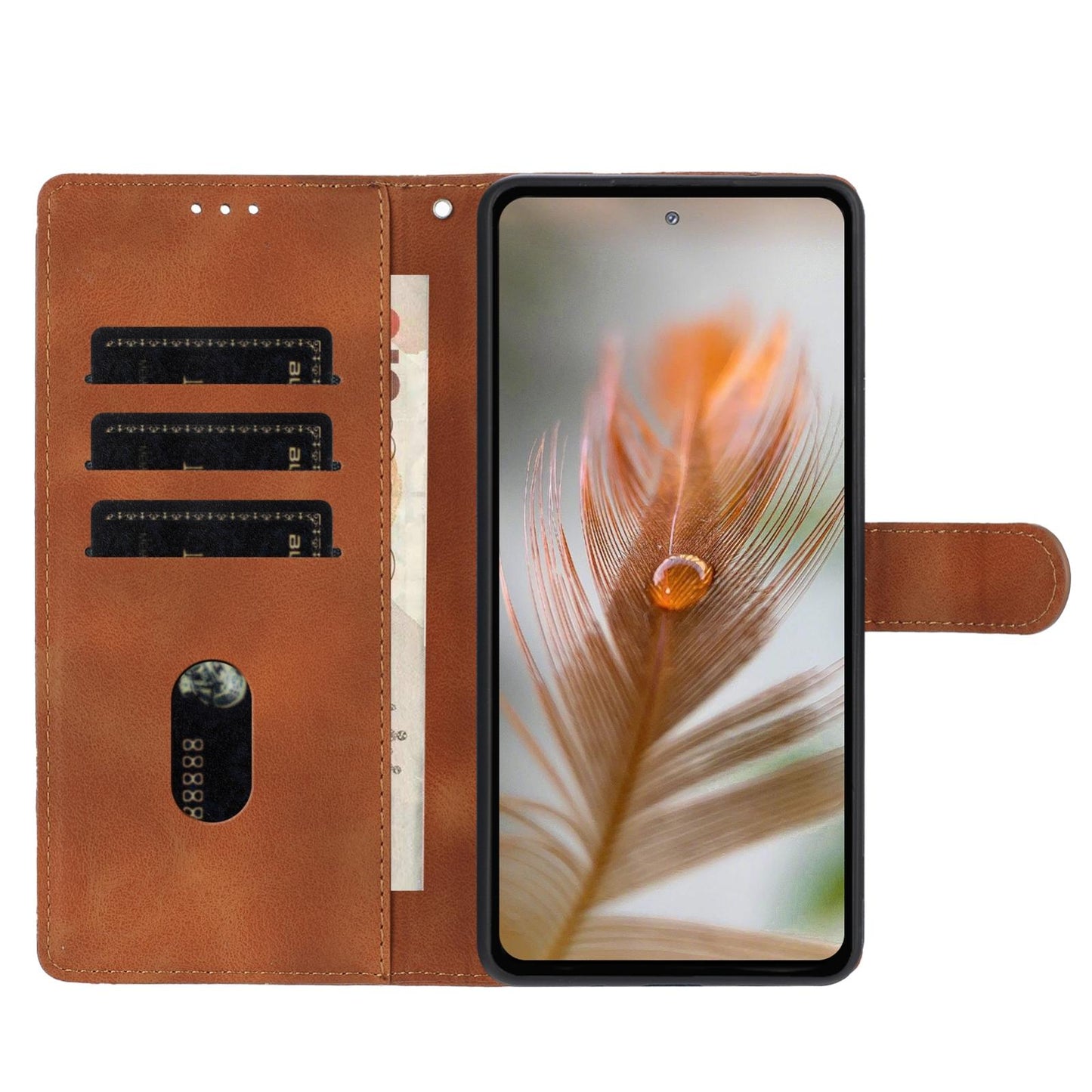 For Redmi K90 Pro Max / Poco F8 Ultra Secret Garden Butterfly Pattern Leather Phone Case(Brown)