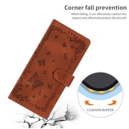 For Redmi K90 Pro Max / Poco F8 Ultra Secret Garden Butterfly Pattern Leather Phone Case(Brown)