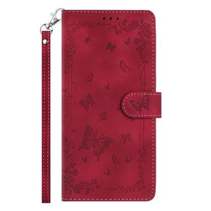For Redmi K90 Pro Max / Poco F8 Ultra Secret Garden Butterfly Pattern Leather Phone Case(Red)