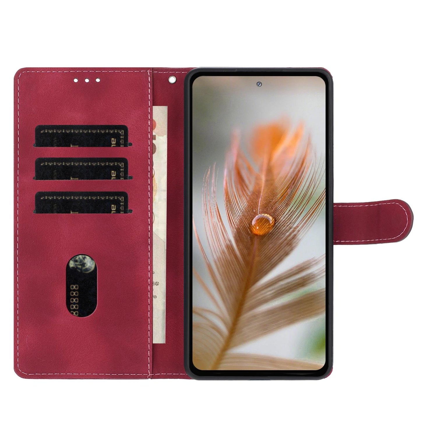 For Redmi K90 Pro Max / Poco F8 Ultra Secret Garden Butterfly Pattern Leather Phone Case(Red)