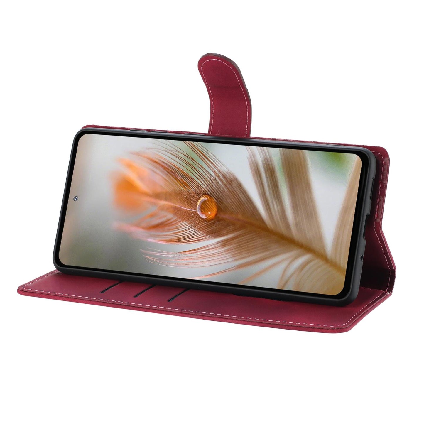 For Redmi K90 Pro Max / Poco F8 Ultra Secret Garden Butterfly Pattern Leather Phone Case(Red)
