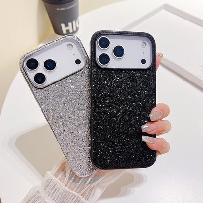 For iPhone 18 Pro Glitter Powder Shockproof TPU Phone Case - Gold - EDA008682306C