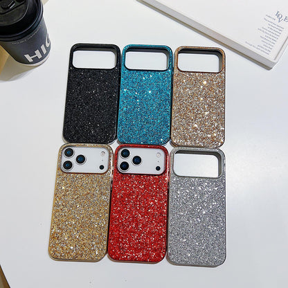 For iPhone 18 Pro Max Glitter Powder Shockproof TPU Phone Case - Red - EDA008682307F