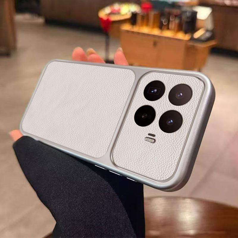 For Xiaomi 17T 5G Large Window Leather Textured Coated TPU Phone Case - White - EDA008686218A