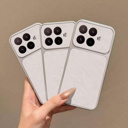 For Xiaomi 17T 5G Large Window Leather Textured Coated TPU Phone Case - White - EDA008686218A