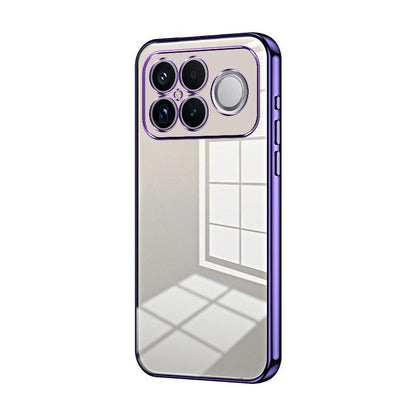 For Redmi K90 Pro Max / Poco F8 Ultra Transparent Plating Fine Hole Phone Case(Purple)