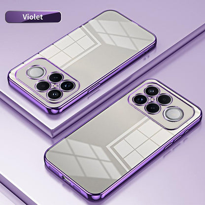 For Redmi K90 Pro Max / Poco F8 Ultra Transparent Plating Fine Hole Phone Case(Purple)