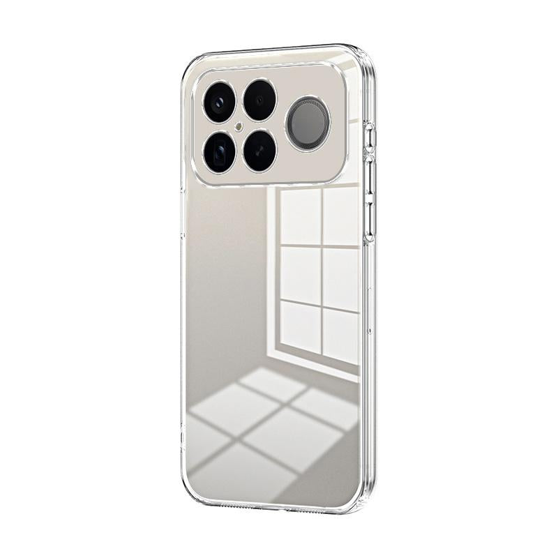 For Redmi K90 Pro Max / Poco F8 Ultra Transparent Plating Fine Hole Phone Case(Transparent)