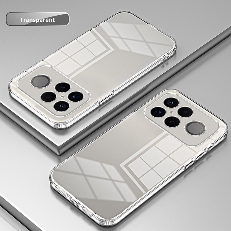For Redmi K90 Pro Max / Poco F8 Ultra Transparent Plating Fine Hole Phone Case(Transparent)