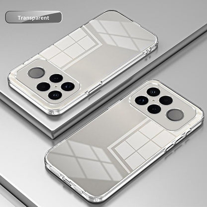 For Redmi K90 Pro Max / Poco F8 Ultra Transparent Plating Fine Hole Phone Case(Transparent)