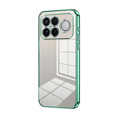 For Redmi K90 Pro Max / Poco F8 Ultra Transparent Plating Fine Hole Phone Case(Green)
