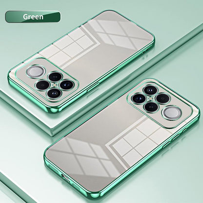 For Redmi K90 Pro Max / Poco F8 Ultra Transparent Plating Fine Hole Phone Case(Green)