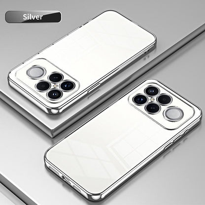 For Redmi K90 Pro Max / Poco F8 Ultra Transparent Plating Fine Hole Phone Case(Silver)
