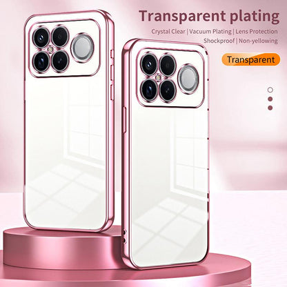 For Redmi K90 Pro Max / Poco F8 Ultra Transparent Plating Fine Hole Phone Case(Silver)