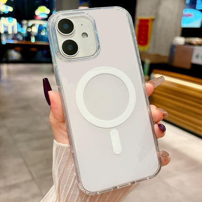For iPhone 11 Acrylic MagSafe Phone Case - Silver - EDA008718405B