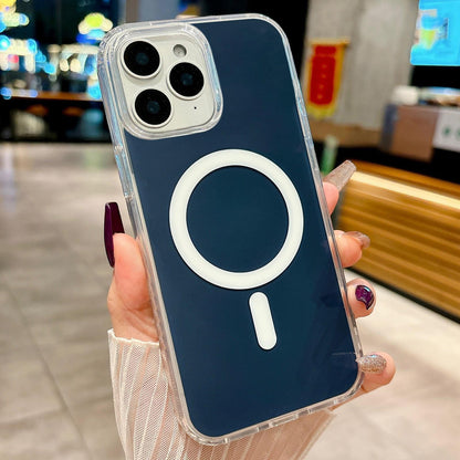 For iPhone 11 Pro Acrylic MagSafe Phone Case - Blue - EDA008718406D