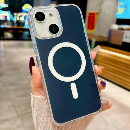For iPhone 14 Acrylic MagSafe Phone Case - Blue - EDA008718414D