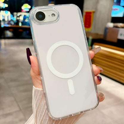 For iPhone 16e Acrylic MagSafe Phone Case - Silver - EDA008718426B