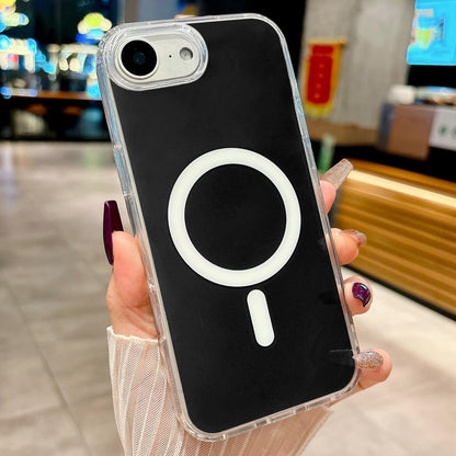 For iPhone 16e Acrylic MagSafe Phone Case - Black - EDA008718426C