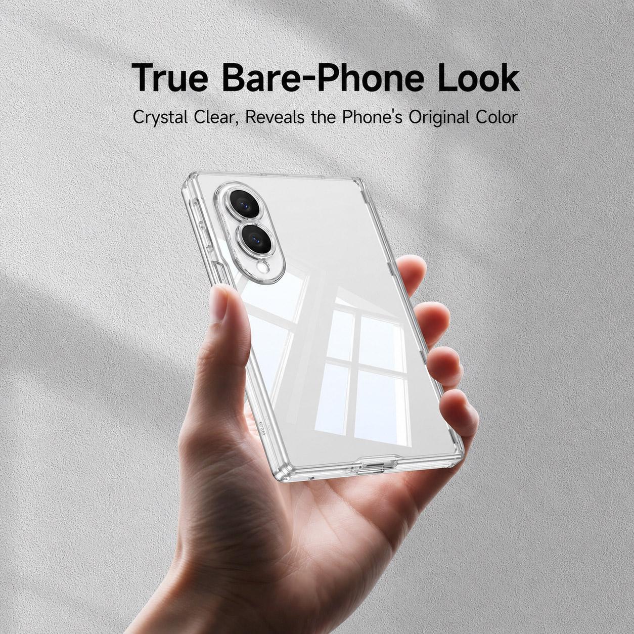 For Galaxy Z Fold8 5G GKK Integrated Magnetic Folding Transparent Phone Case(Transparent)