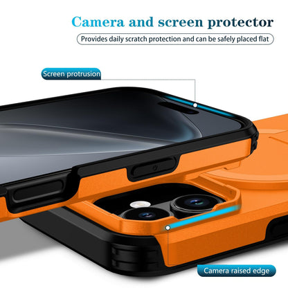 For iPhone 18 Sliding Camshield MagSafe Holder Phone Case - Orange - EDA008742325A