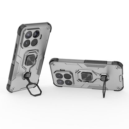 For Xiaomi 17T Pro 5G Metal Kickstand TPU Hybrid PC Phone Case - Grey - EDA008746707B