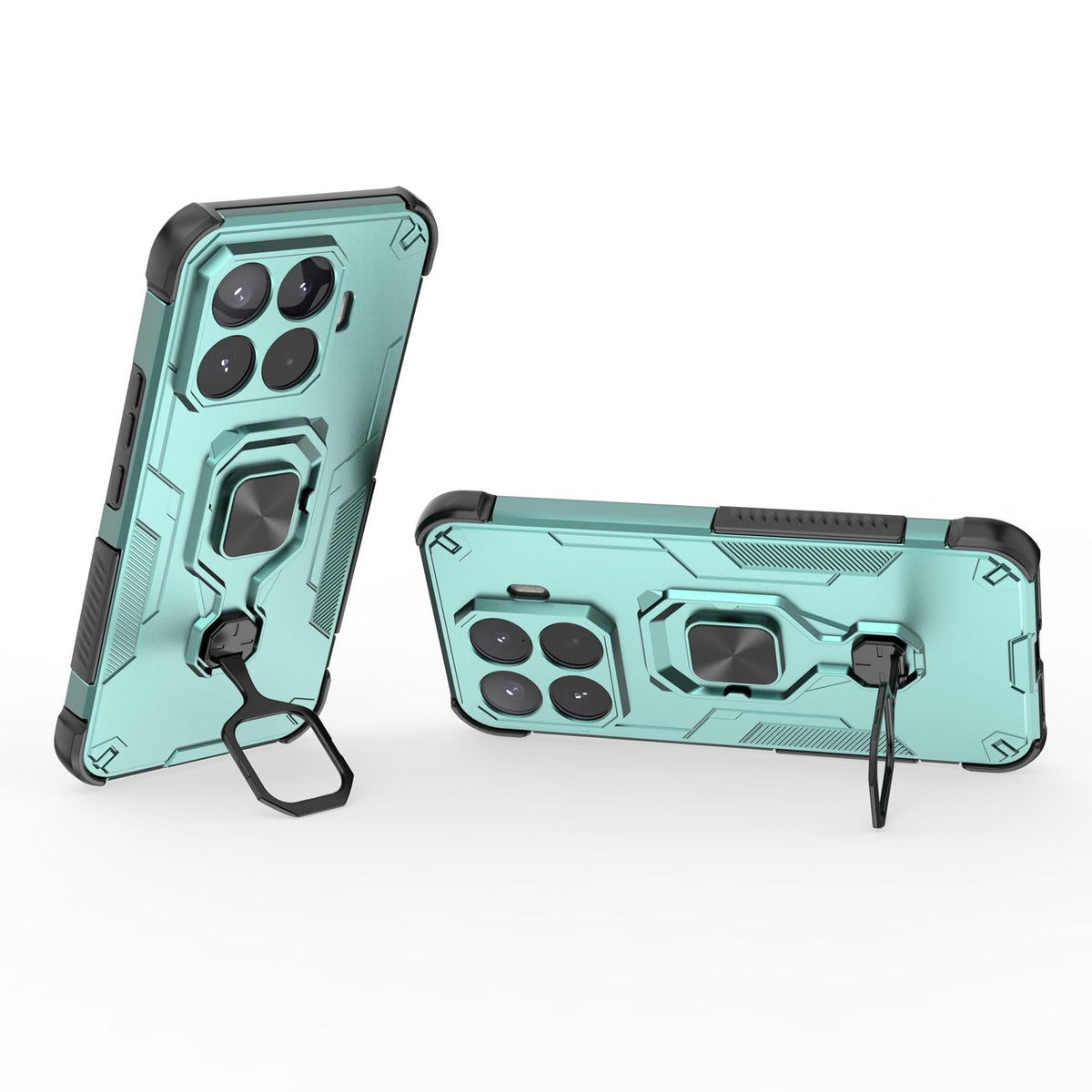 For Xiaomi 17T Pro 5G Metal Kickstand TPU Hybrid PC Phone Case - Green - EDA008746707D