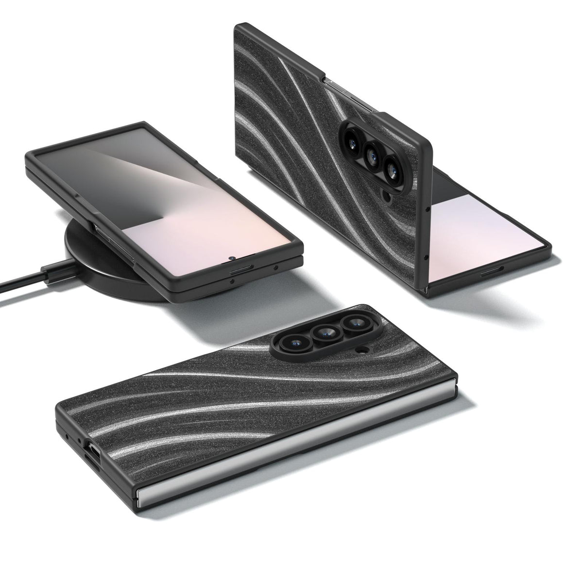 For Galaxy Z Fold8 Ultra 5G Galactic Pattern Protective Phone Case - Grey - EDA008751302A