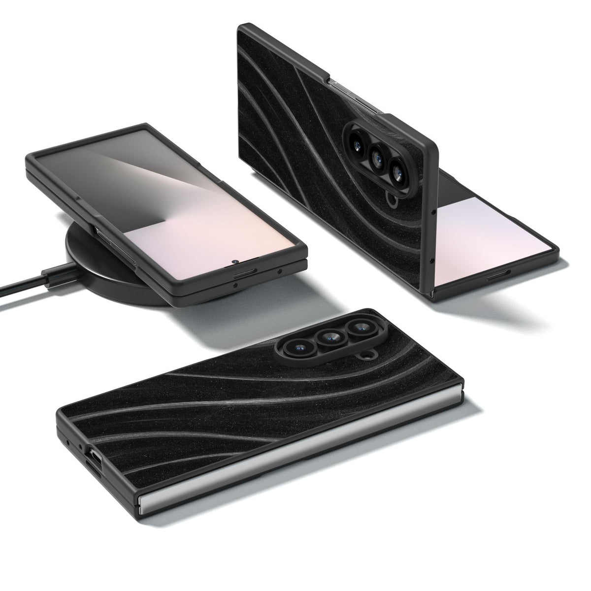 For Galaxy Z Fold8 Ultra 5G Galactic Pattern Protective Phone Case - Black - EDA008751302B