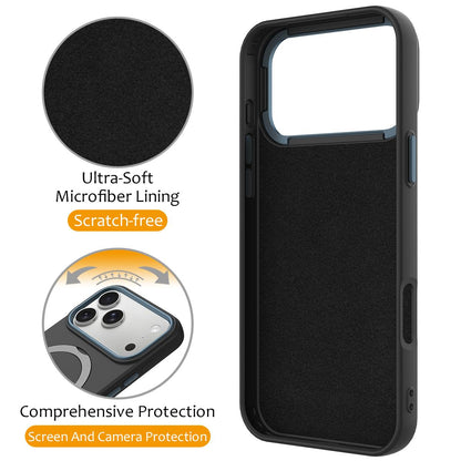 For iPhone 18 Pro Gen1.5 Pivot Ring Holder TPU Hybrid PC Phone Case(Black)