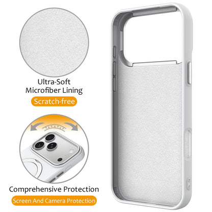 For iPhone 18 Pro Max Gen1.5 Pivot Ring Holder TPU Hybrid PC Phone Case(White)